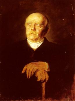 Franz Von Lenbach : Portrait Of Furst Otto Von Bismarck